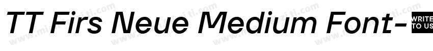 TT Firs Neue Medium Font字体转换